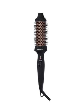 amika Rose Gold Barrel Ionic Round Brush with Black Handle